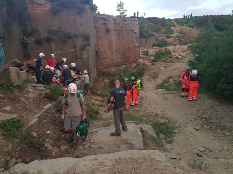 Other image for Dramatic quarry rescue